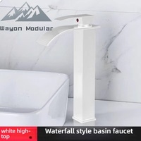 Grifo de Cocina Extraíble Wayon, Grifo de Acero Inoxidable 304 Pulido con Diseño Cuadrado para Fregadero Tipo Cascada