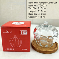 Pot en verre style INS en forme de citrouille, anti-poussière, pour bonbons, bijoux ou comme vase décoratif pour la maison ou le bureau