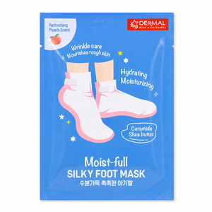 เดอร์มอล มอยส์ฟูล ซิลกี้ ฟุต มาส์ก 1 คู่ บำรุงผิวเท้าให้ชุ่มชื้น - Product Image 1