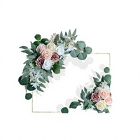 2 Pièces de Roses Artificielles en Plastique Haut de Gamme Faites à la Main pour Arche de Mariage, Décoration Longue Durée et Écologique pour Mariages et Saint-Valentin