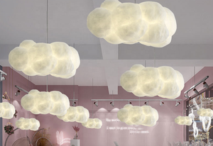 2023 nouvelle lampe suspendue créative en nuage pour salle à manger, lampe suspendue en nuage blanc pour <span class=keywords><strong>restaurant</strong></span> - Product Image 4