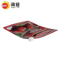 Op maat gemaakte hittebestendige zakken van meerlaags folie-gelamineerd plastic, capaciteit 100g-5kg, geschikt voor hete vulling tot 95°C ° C-vormige zak voor tomatensaus
