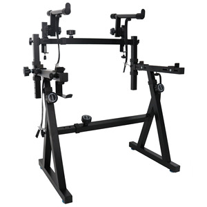 Hot Sale Portable Z-Type Double-Layer Electronic <strong>Keyboard</strong> <strong>Stand</strong> <strong>With</strong> Wheels Universal for 54-Key 61-Key 88-Key Height-Adjustable - Product Image 2