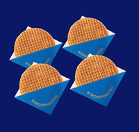 Emballage personnalisé pour gaufres, porte-gaufres en papier imprimé, porte-frites, cône à crêpes triangulaire pour emporter