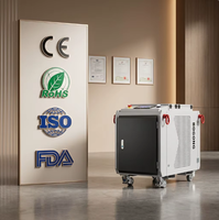 Machine de nettoyage au laser pulsé de haute qualité 500 W à refroidissement par eau pour l'élimination de la rouille et de la peinture sur l'acier