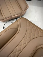 Luxuriöse Sport-Leder-Autositzbezüge Komplettset Innenausstattung Dekoration Kissen Premium Autositzbezug für Benz S