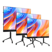 LED 135 İnç Dokunmatik Panel İnteraktif Beyaz Tahta Hepsi Bir Arada Makine Büyük Ekran 4K Android Akıllı Tahta Konferans Eğitimi için
