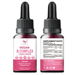Oem/odm vegan <span class=keywords><strong>B</strong></span> <span class=keywords><strong>Complex</strong></span> Liquid Drops สำหรับสุขภาพกายและการเผาผลาญของเซลล์เชอร์รี่รส60มล. - Product Image 6