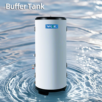 Réservoir tampon en acier inoxydable 100L haute efficacité pour chauffage, ventilation et climatisation (HVAC) usage domestique, stockage d'eau chaude au gaz/solaire, conception écologique, livraison rapide
