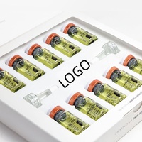 Sérum Coréen Effet Peau de Verre pour le Visage, Kit Ampoules Anti-Âge 7ml x 10pcs, Essence Éclat Radiant avec PDRN et Niacinamide