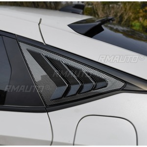 Embellecedor de ventana trasera triangular tipo aleta de tiburón para Honda Civic Hatchback de 11.ª generación, cubierta embellecedora para ventana de ventilación lateral trasera, accesorios para coche - Product Image 5