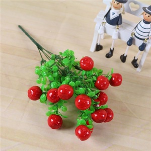 Petite <span class=keywords><strong>Mousse</strong></span> Artificielle Plantes Fruitières Maison <span class=keywords><strong>Jardin</strong></span> Décoration Murale-Cerise Baie Orange Fraise Plastique Eucalyptus Arbustes Prix - Product Image 5