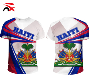 Camiseta Deportiva <span class=keywords><strong>de</strong></span> Fútbol con Diseño <span class=keywords><strong>de</strong></span> la Bandera <span class=keywords><strong>de</strong></span> Haití, Personalizable con Logotipo, <span class=keywords><strong>de</strong></span> Poliéster o Algodón, Precio Económico al por Mayor <span class=keywords><strong>de</strong></span> Fábrica - Product Image 5