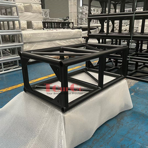 300x400 मिमी हल्के वजन भारी लोडिंग ब्लैक एल्यूमीनियम लाइन सरणी एलईडी स्क्रीन लाइटिंग स्टेज छत ट्रस - Product Image 2