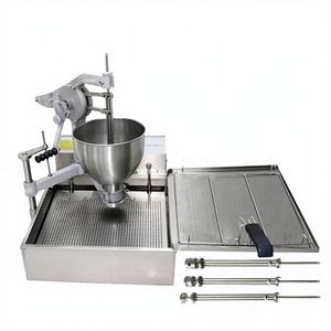 آلة قلي الدونات الكهربائية الصغيرة الجديدة 220 فولت من الفولاذ المقاوم للصدأ 304 مع 3 قوالب مختلفة وموزع موتشي للفنادق - Product Image 4