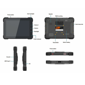 Tablette robuste Linux 10,1 pouces NXP <span class=keywords><strong>I</strong></span>.MX 8M 1000 IP67 GPS 4G LTE WiFi CANBus USB Capacitive pour l'agriculture intelligente et la navigation de tracteurs - Product Image 5