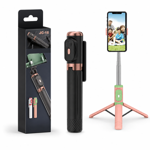 Trépied perche à selfie JC-16 extensible 1100 mm, poignée en acier inoxydable pour les voyages et le vlogging - Product Image 2