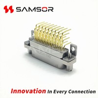 Connecteurs de circuits imprimés à angle droit de la série Micro-D J30J, connecteur rectangulaire femelle J30J-37ZKW pour drone UAV