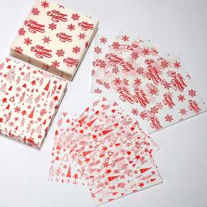 Papier sulfurisé jetable personnalisé résistant à la graisse pour hamburgers, feuilles de papier de charcuterie anti-graisse pour emballage de sandwichs et pain, papier ciré pour emballage alimentaire - Product Image 5