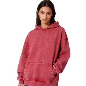 <span class=keywords><strong>Sudadera</strong></span> de algodón Terry de 425 g para hombre, estilo europeo-americano, corte holgado, hombros caídos, con efecto batik y lavado desgastado. - Product Image 4