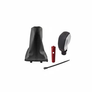 Funda de Palanca de Cambios Larga de Cuero Perforado con Costuras Negras para Peugeot 206 Sport, sin Cubierta, Accesorio para Auto - Product Image 2