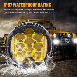 5/7 inç <span class=keywords><strong>LED</strong></span> İş işık yan Shooter nokta sel Combo su geçirmez yol sürüş ve sis farları için Jeep kamyon ATV SUV tekne - Product Image 4