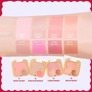Palette de fard à joues BISCUIT <span class=keywords><strong>BARE</strong></span> imperméable, personnalisée en usine (ODM/OEM), marque privée, crème de contour et correcteur velours - Product Image 3