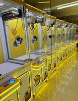 Machine à griffes HEROVR en promotion pour enfants, paiement par pièces/billets/cartes de crédit, écran tactile, capacité 360-600, certifiée CE