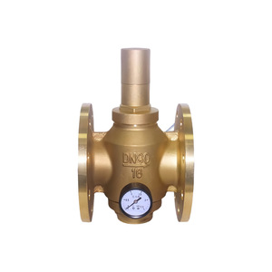 วาล์วลดแรงดันทองเหลืองซ่งเจียง รุ่น Y43X-10T DN80 16 บาร์ พร้อมเกจวัด สำหรับระบบน้ำ ระบบปรับอากาศ HVAC - Product Image 1