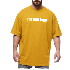 Camiseta Oversize Verde de Algodón con Logo Personalizado para Hombre, Camiseta Negra de Manga Corta con Cuello Redondo, Estilo Casual Sólido con Letras Frontales, Estilo Urbano - Product Image 4