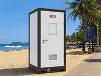 Cabine de toilettes préfabriquée portable de haute qualité en panneaux sandwich, écologique, pour camping, école, parc, avec salle de bain chimique et douche