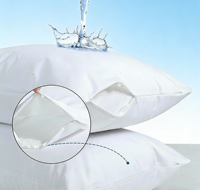 Protège-oreillers imperméables avec fermeture éclair, taille standard 20x26 pouces, housses d'oreiller à fermeture éclair silencieuses, lot de 2