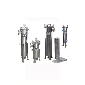 Boîtier de filtre à sac unique/multiple en acier inoxydable SS304/316 de bonne qualité pour système d'eau liquide