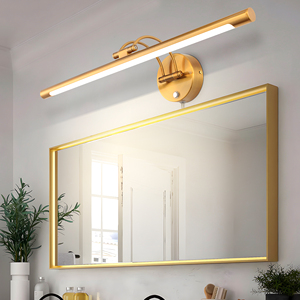 Lámpara de Pared con Espejo LED Moderna de Diseño Nuevo, Iluminación para Cuadros, Latón, Clasificación IP44, Temperatura de Color 3000K/4000K/6000K, Vida Útil de 50000 Horas - Product Image 5