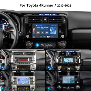 Lecteur multimédia de voiture Unité principale stéréo de voiture 10pouces Radio Android 8+256G Carplay Screen pour Tacoma 2015+ - Product Image 4