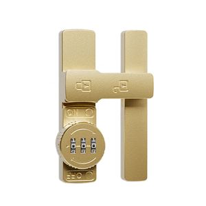 Serrures de porte de grange coulissantes en alliage de zinc, robustes, à 90 et 180 degrés, avec logo personnalisé et combinaison luminescente - Product Image 3