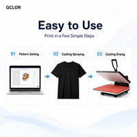 Impresora DTG GCLOR A3 XP600 I1600A, Máquina de Impresión de Camisetas y Prendas, Plotter para Ropa, Impresora Directa a Prenda