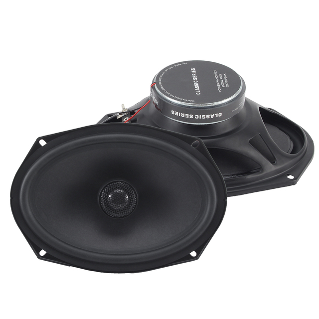 HiFi 6*9 Inch Car Coaxial Speakers Full Range Driver Silk Dome Tweeter Paper Cone 4 Ohm 90W AES Power 12V Model ZM-YS-6901
