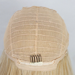 Peluca sintética de encaje frontal con cabello largo y liso para mujer europea y americana, resistente al calor, con raya al medio, estilo natural. - Product Image 4