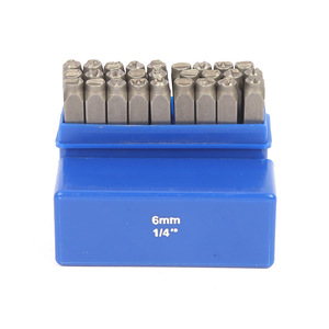 <b>Leather</b> Punch <b>Tools</b> 8mm 5/16 In Steel Industrial Grade Stamping <b>Tool</b> Set Blue Box Packaging - Product Image 4