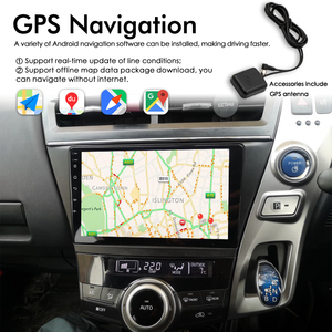 128GB <span class=keywords><strong>Android</strong></span> 13 AI Voice Car Radio navegación GPS para Toyota <span class=keywords><strong>Prius</strong></span> <span class=keywords><strong>Plus</strong></span> Alpha 2012-2015 reproductor de vídeo Multimedia CarPlay ESTÉREO - Product Image 2