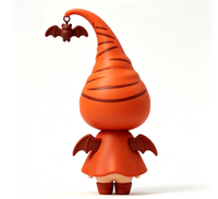 Statue de personnage de dessin animé personnalisée en PVC et ABS sur le thème de l'elfe chauve-souris d'Halloween, figurine OEM sur mesure pour la vente en gros de produits de marque, fabriquée en Chine