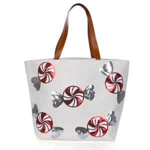 Bolsas de Compras de Lona Ecológicas al por Mayor con Cierre de Cremallera, de Gran Capacidad y Alta Calidad para Mujer - Product Image 4