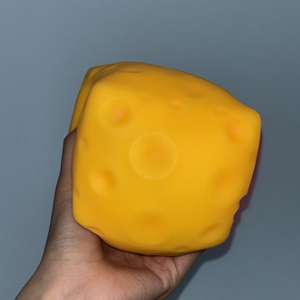 Gliway <b>Block</b> Cheese Shaped Soft Stress Relief Toys, Squeeze Fidget Finger Toys, Food <b>Shape</b> Squishy Anxiety Vent Toys - Product Image 6