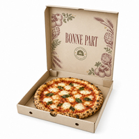 Cajas de Pizza Cuadradas de Cartón Corrugado del Fabricante, Laminación Mate, Grabado en Relieve, Ecológicas, de 6 a 16 Pulgadas, para Llevar, Regalos