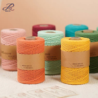 Bojavy — fils d'emballage en coton peigné, cordon en macramé, 2mm, pour bricolage, tricot à la main, sacs Crochet, vente en gros