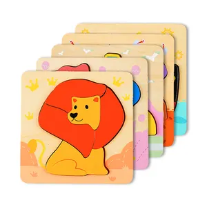 New Designs Wooden 3D Busy Board Montessori Game Toys Children Wood Jigsaw Puzzle Educational Toys