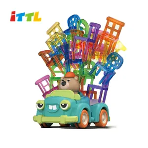 ITTL เก้าอี้วางซ้อนแบบโต้ตอบของเล่นเพื่อการศึกษาสำหรับเด็กของเล่นฝึกสมดุลขนาดเล็กเกมพวงมาลัยอัตโนมัติ