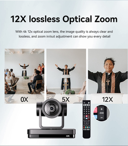 Phát trực tiếp phát sóng 4k PTZ camera 12X Zoom ai tự động theo dõi 4k PTZ camera cho hội nghị nhà thờ - Product Image 6