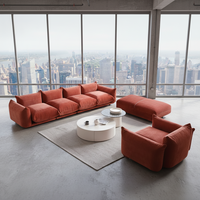 Meubles de salon, canapé-lit inclinable 2-3 places, design moderne, canapé modulaire en velours Mario Bellini Boucle